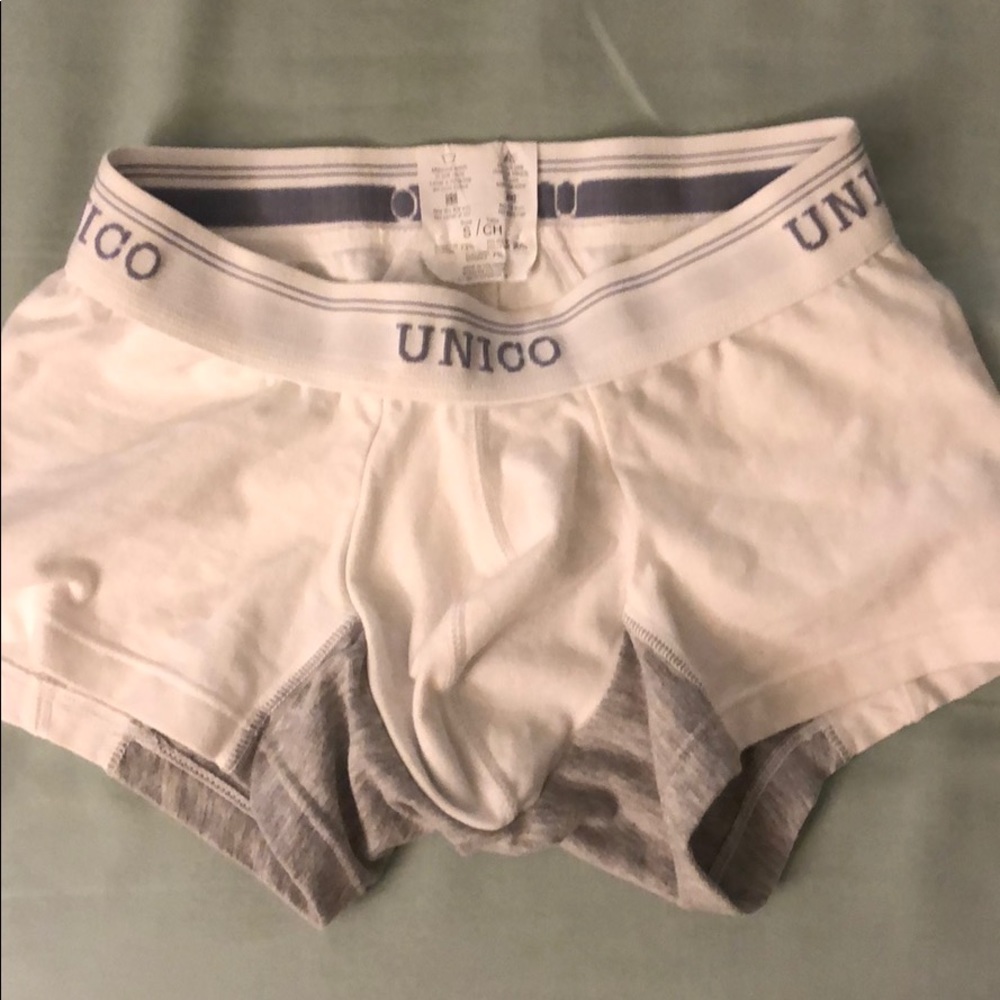 Unico White/grey pouch boxer briefs